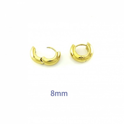 Aros Chunky 8 mm Dorados (PAR)