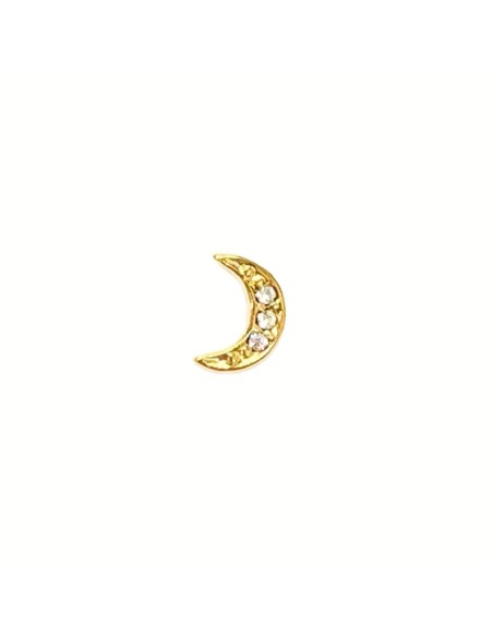 Piercing Luna Circonitas Dorado (UNIDAD)