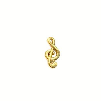 Piercing Nota Musical Dorado (UNIDAD)