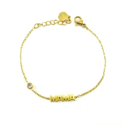 Pulsera MAMÁ con circonita