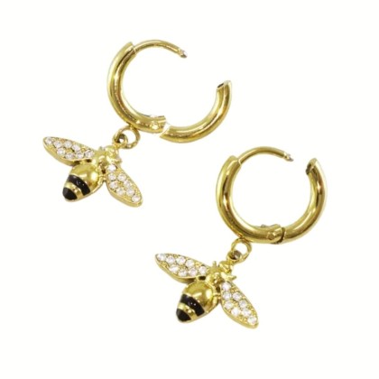 Aros Abeja Dorados (PAR)