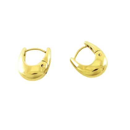 Aros Oval 13mm Dorados (PAR)