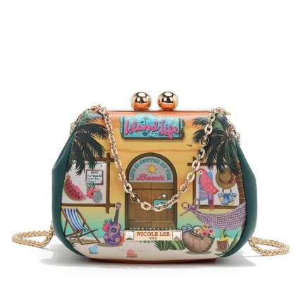 Mini Bolso Cruzado con cierre Kiss Lock Sun & Sand