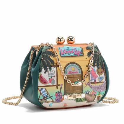 Mini Bolso Cruzado con cierre Kiss Lock Sun & Sand 2