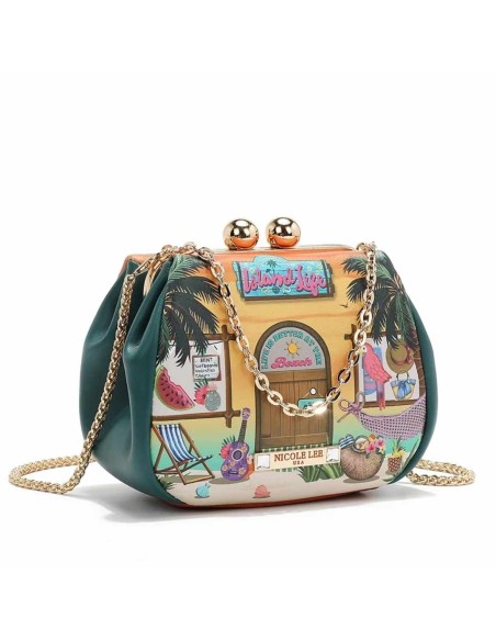 Mini Bolso Cruzado con cierre Kiss Lock Sun & Sand