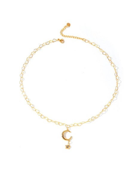 Collar Luna Creciente y Estrella