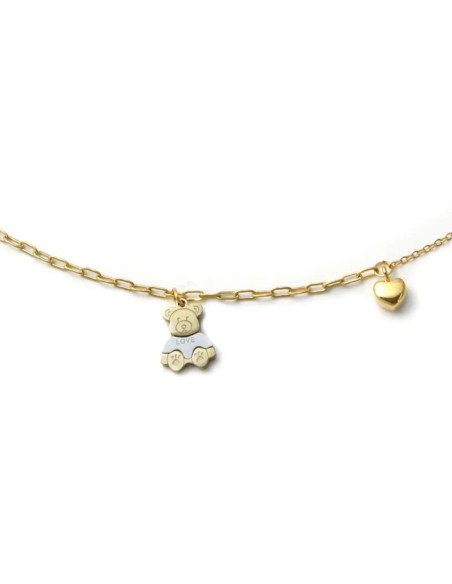 Collar Osito Love y Corazón