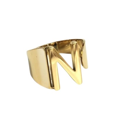 Anillo Letra N Dorado