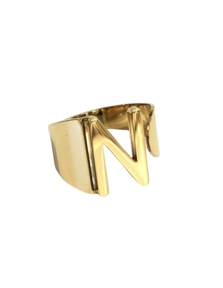 Anillo Letra N Dorado