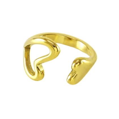 Anillo Doble Corazón