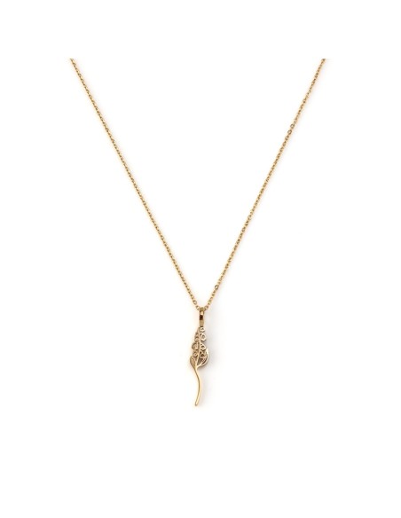 Collar Flor Mayo Dorada