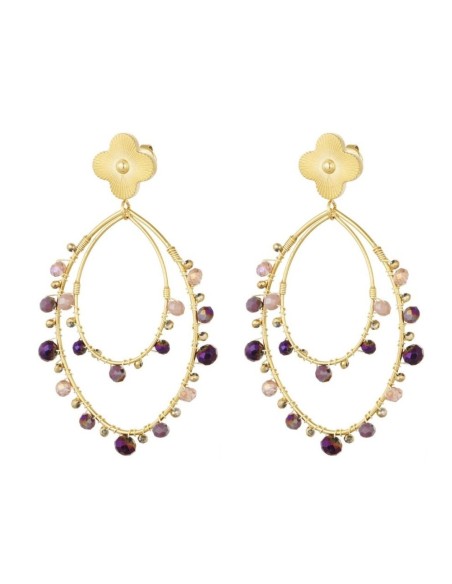 Pendientes Lisa Violeta (PAR)